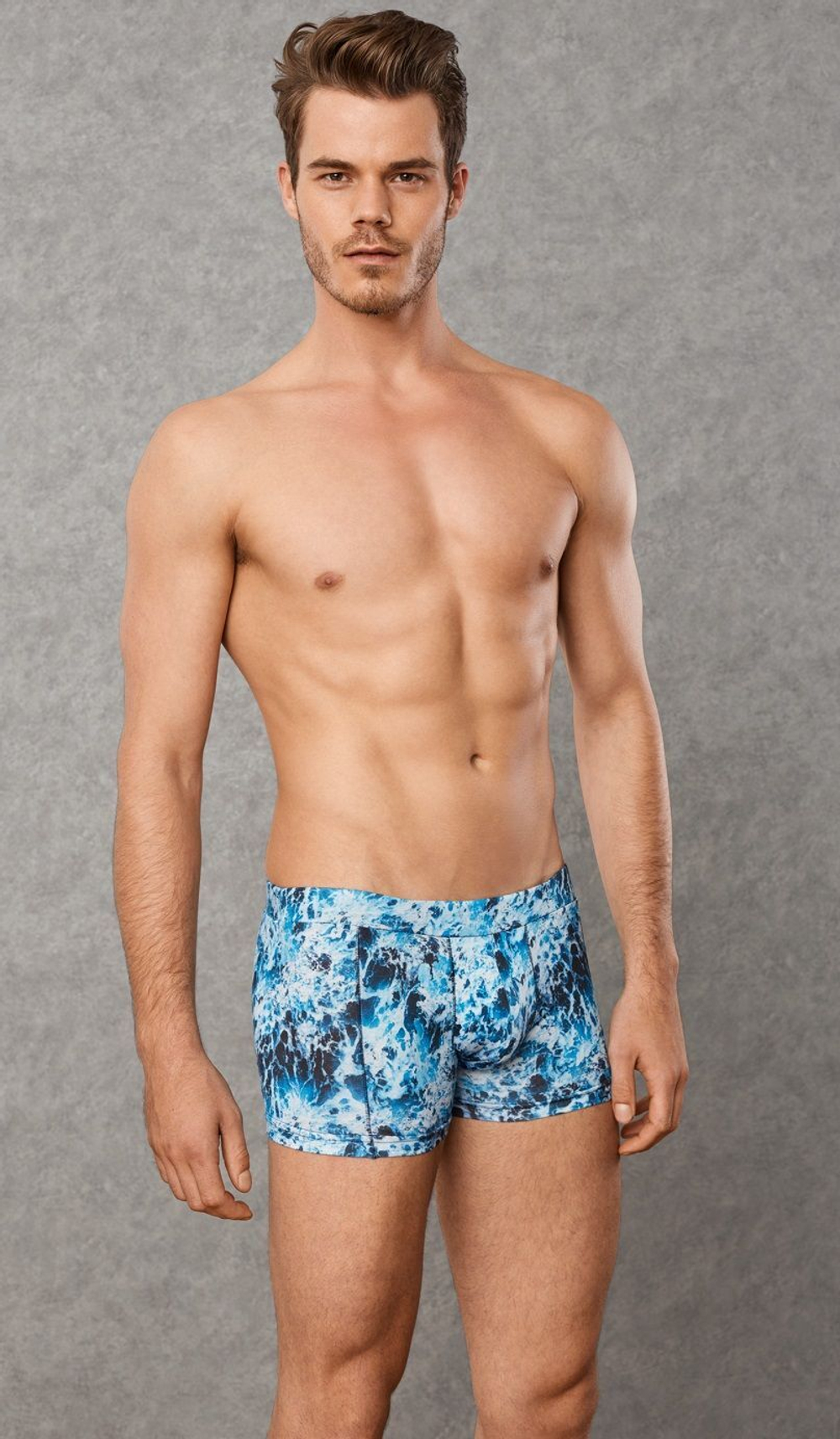 Мужские трусы-боксеры Doreanse Ocean Waves (Размер: XL) (Цвет: голубой)