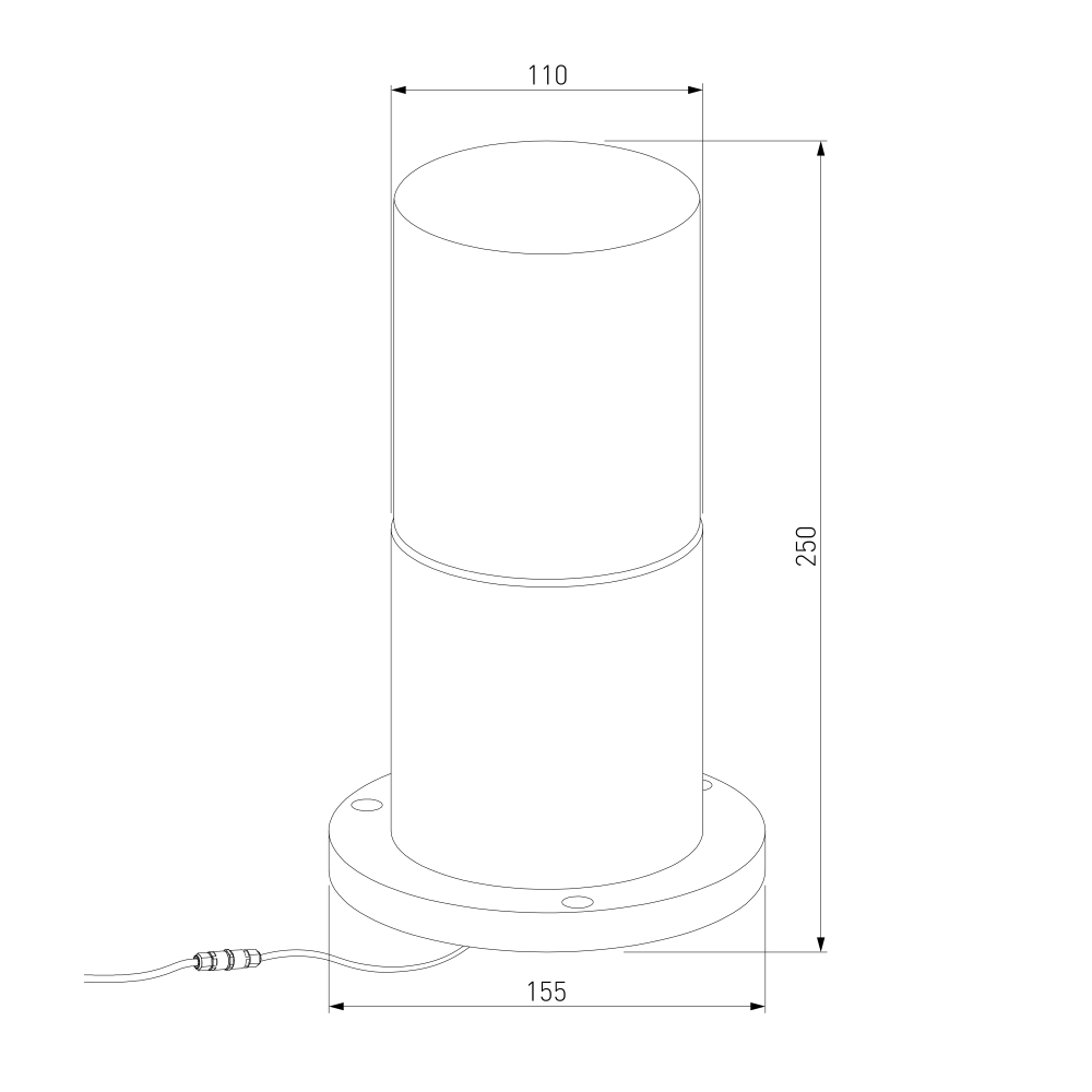 Ландшафтный светильник Roil чёрный IP54 35125/S