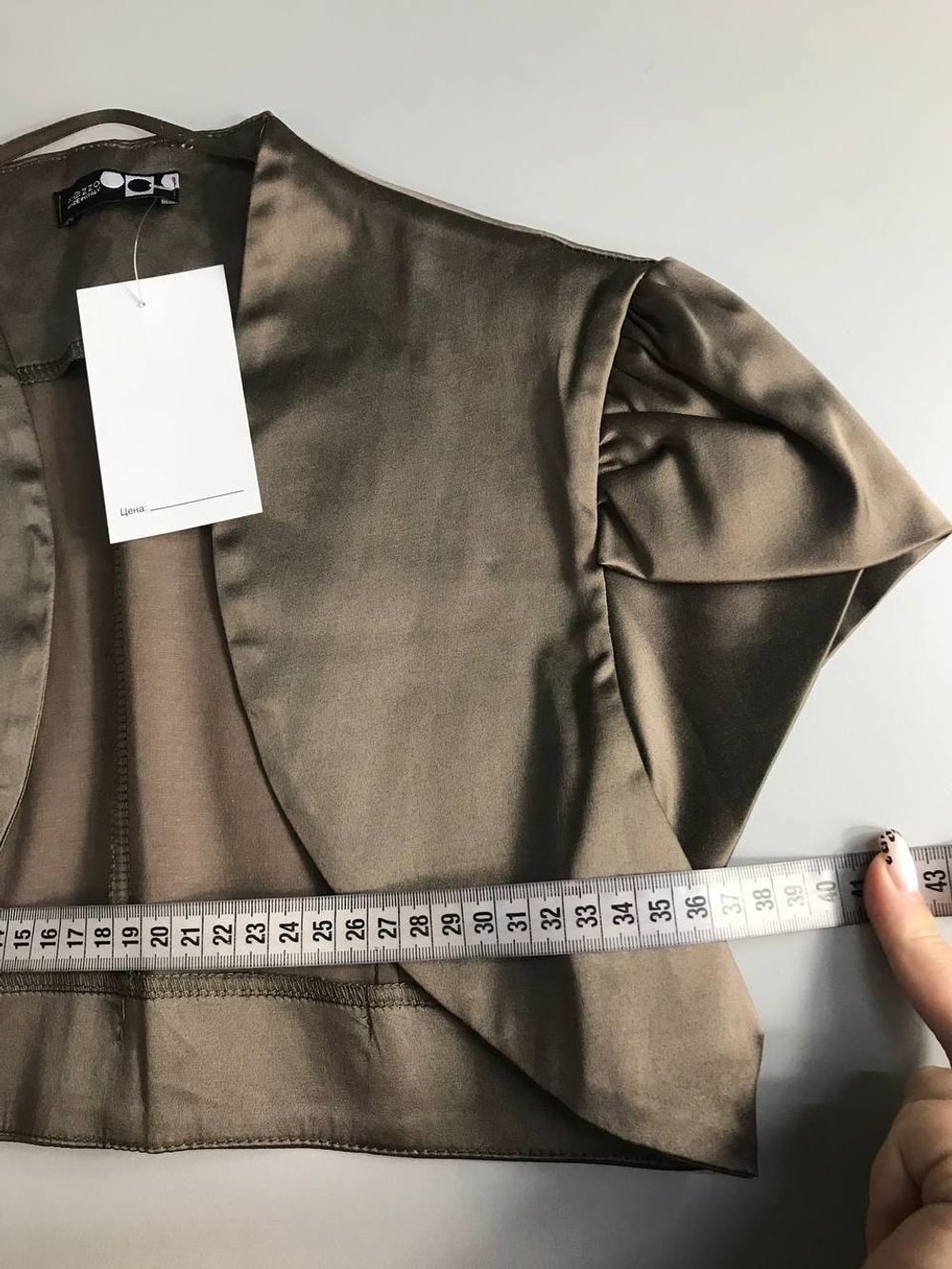 Болеро Mezzo струящееся, маркировка S, визуально на 44 размер