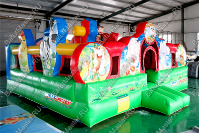 Коммерческий надувной батут "Царство зверей 2" 5*5*3,5 м