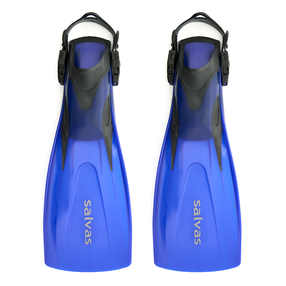 Ласты для плавания SALVAS Hazard Plus Fin BA160SMBBSTS, размер S/M, синие