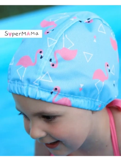 Шапочка для плавания детская непромокаемая для бассейна