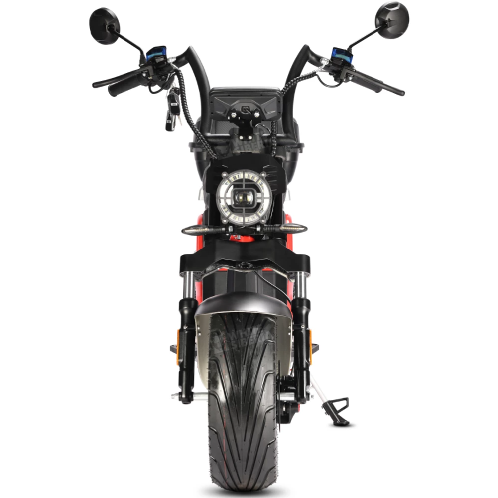 Электроскутер CityCoco WHITE SIBERIA PRO BLACK EDITION 5000W