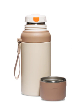 Термос бежевый, 600 мл