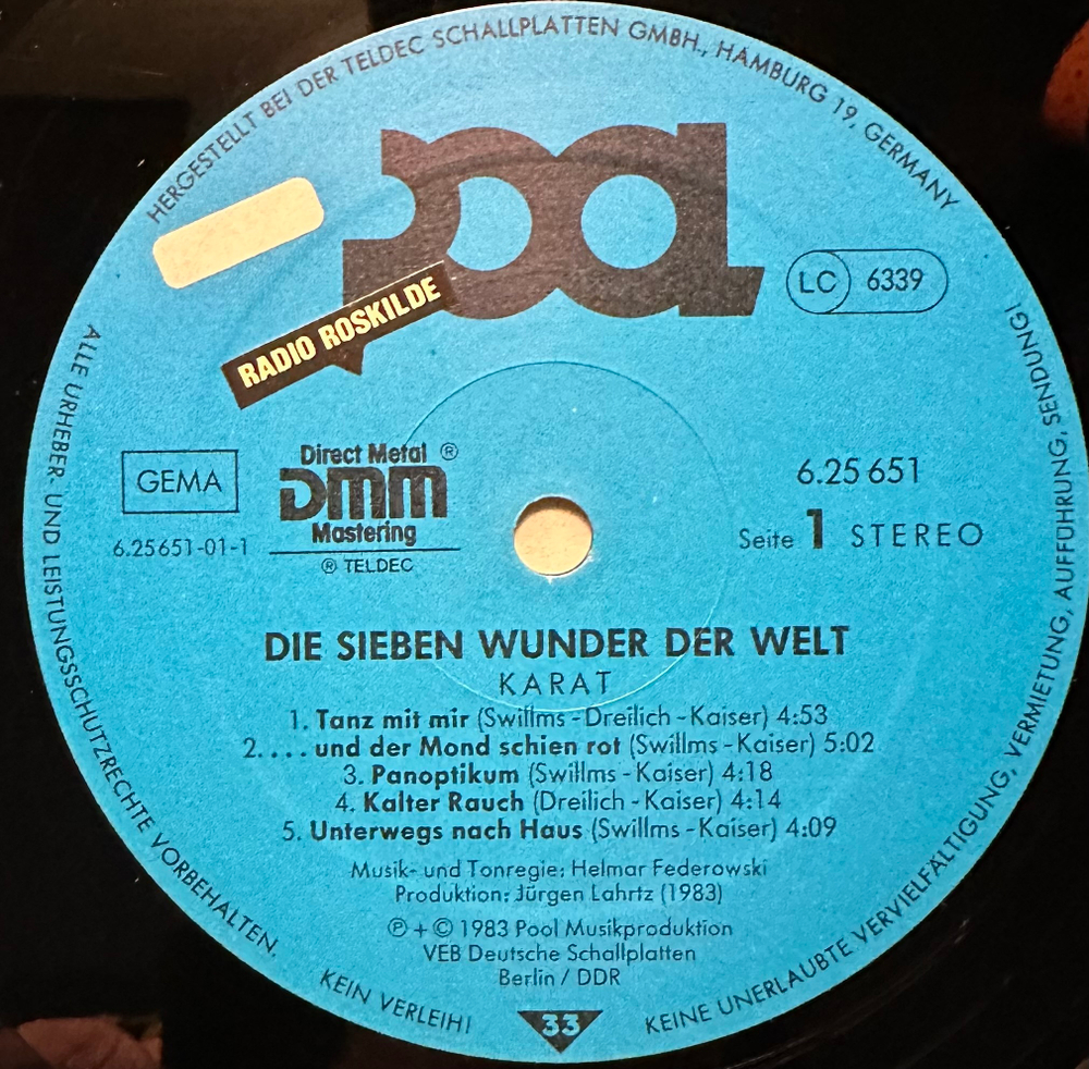 Karat - Die Sieben Wunder Der Welt (Германия 1984г.)