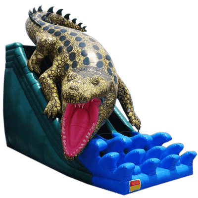 Надувная горка "Крокодил" 8*6*7 м