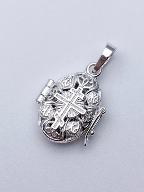 Мощевик из серебра/Без покрытия/Матрона