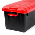Ящик многофункц. особопрочный СЛЕДОПЫТ Expedition Box, 50 л, 700х360х320 мм, цв. черный/красный/3/