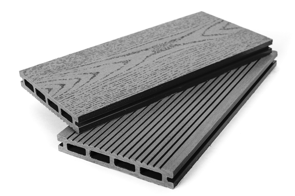 Террасная доска (Декинг) пустотелая 140 х 22 мм Графит 3D NEW