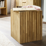 Стол журнальный Розенбург из массива дуба с местом для хранения, прикроватный кофейный столик для гостиной