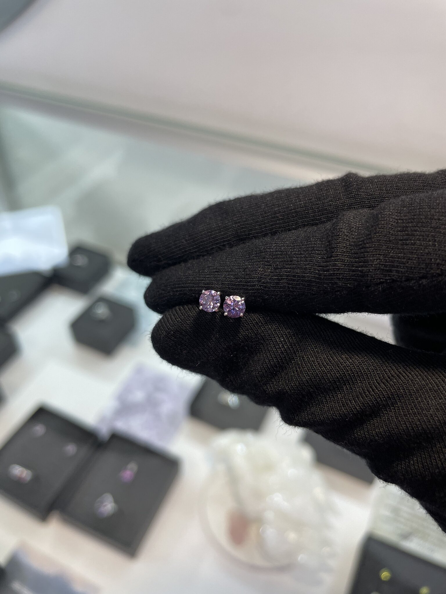 Серьги Crystal Circle с аметистом