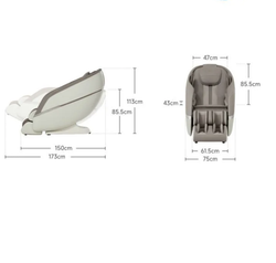 Массажное кресло Xiaomi 8H AI Intelligent 4D Massage Chair Light Brown (8H-MY01)