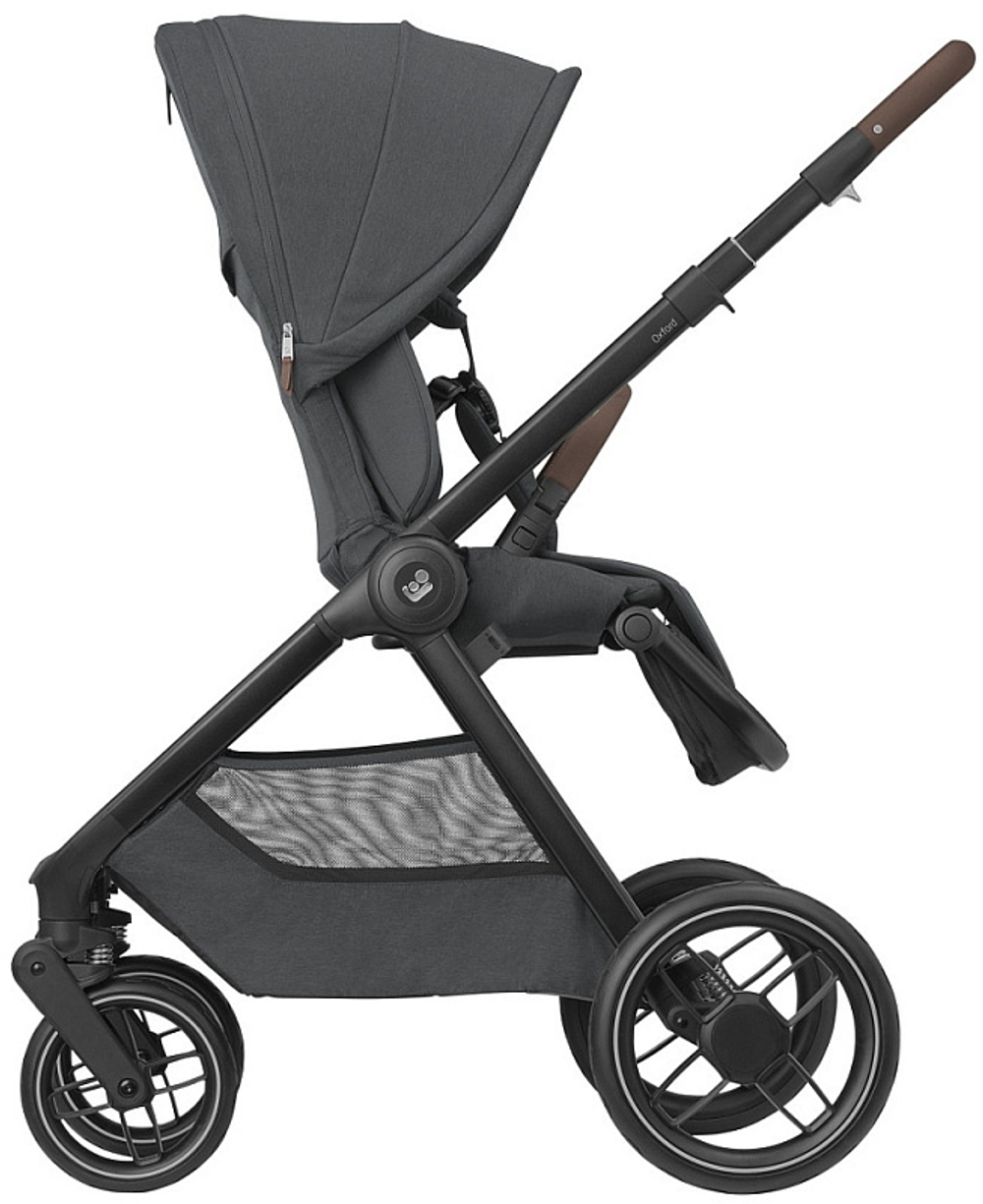 Коляска детская Maxi-Cosi Oxford Plus 3 в 1 с автокреслом CabrioFix Essential green 1978204110 PlusTwillic Graphite/Графит