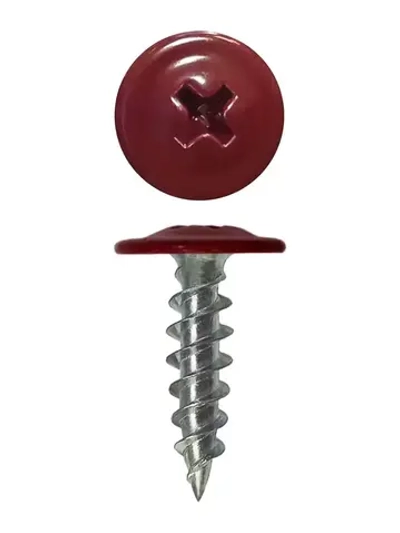 Саморез Daxmer ПШ 4,2х19 с прессшайбой острый RAL 3005
