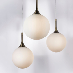 813021 Подвес GLOBO 1х40W E14 бронза/белый