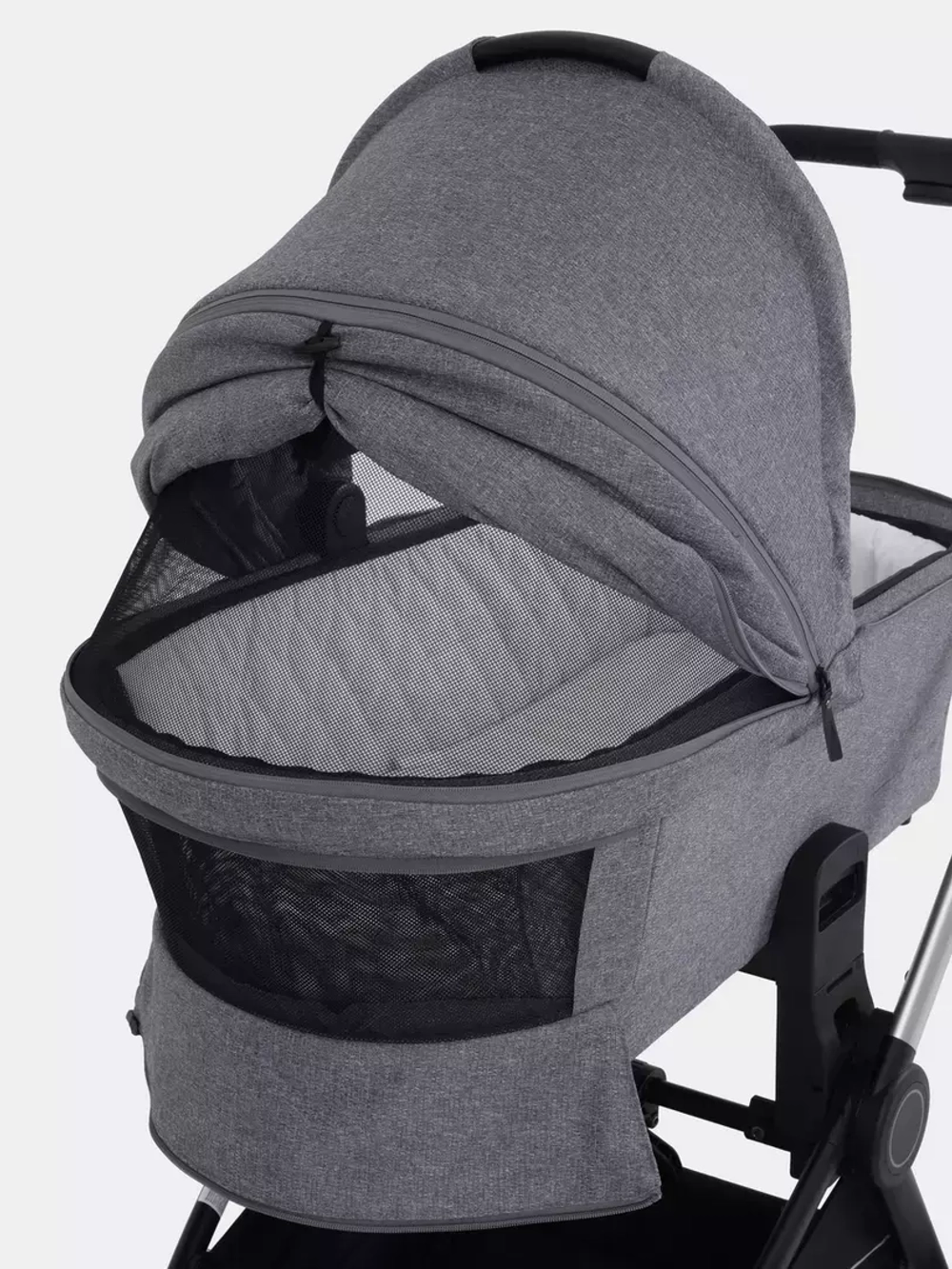 Коляска детская MOWBaby "ZOOM"PU (2в1) RA086 Silver Grey