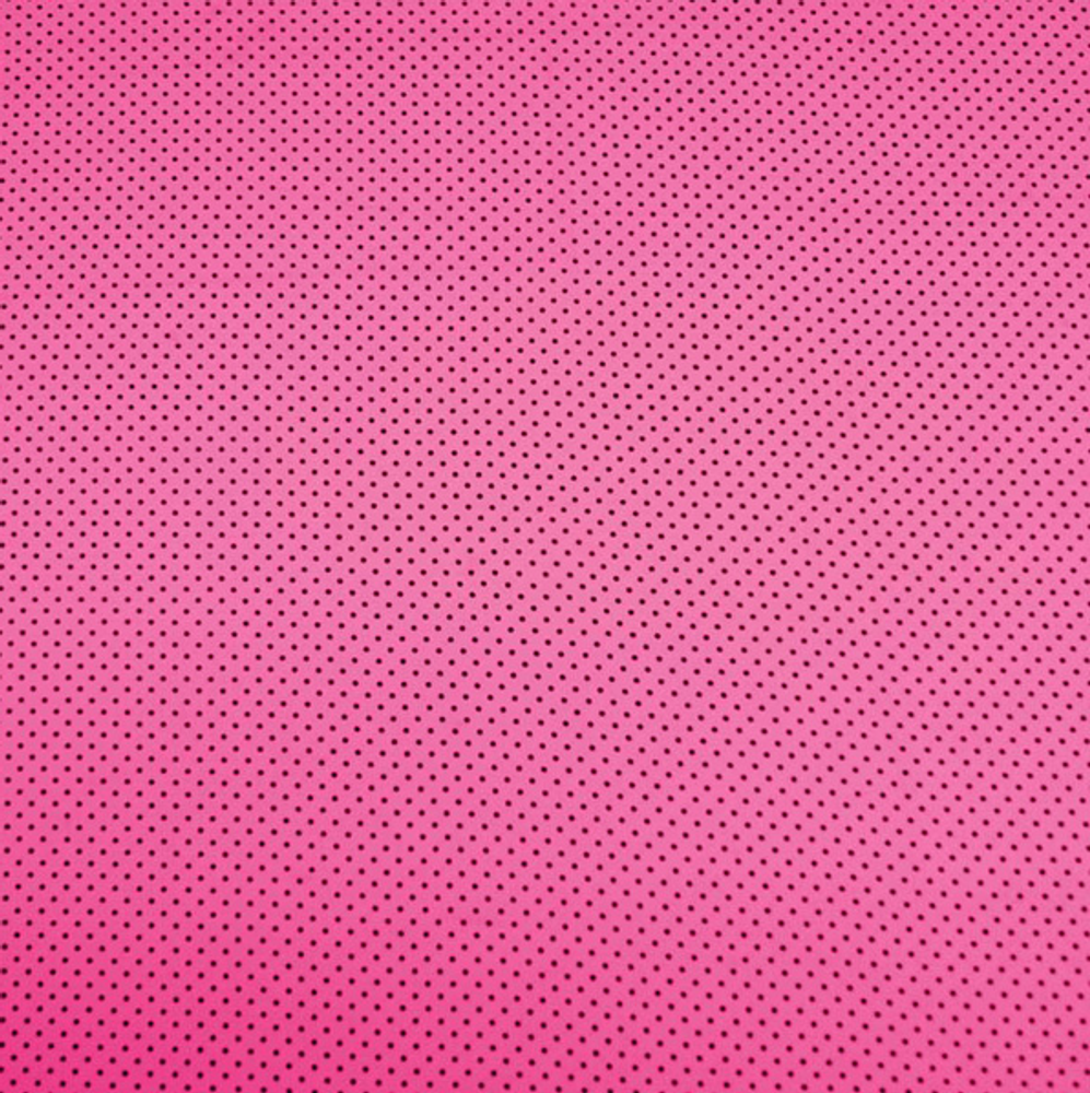 Ткань плательная Кашибо чёрный горох на розовом, d 0,3 см