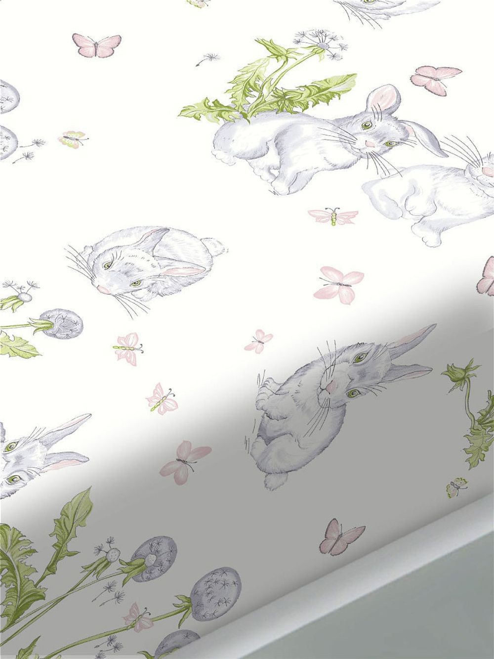 Постельное белье Сказка "Кролики" евро Наволочка 50х70 см 2 шт Простынь на резинке 180х200 см Пододеяльник 200х215 см, поплин