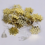 Гирлянда для дома «Золотая снежинка» 4м 20 ламп LED, 6,3 см прозр.пров.,1 реж, IP-20, Теплый белый (возможность соединения)