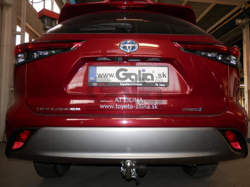 Фаркоп оцинкованный Galia T077C для TOYOTA HIGHLANDER 2019-(паспорт и сертификат в комплекте)(без электрики)