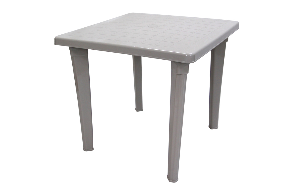 Стол пластиковый  арт.ЭП 391534 квадратный (серый)