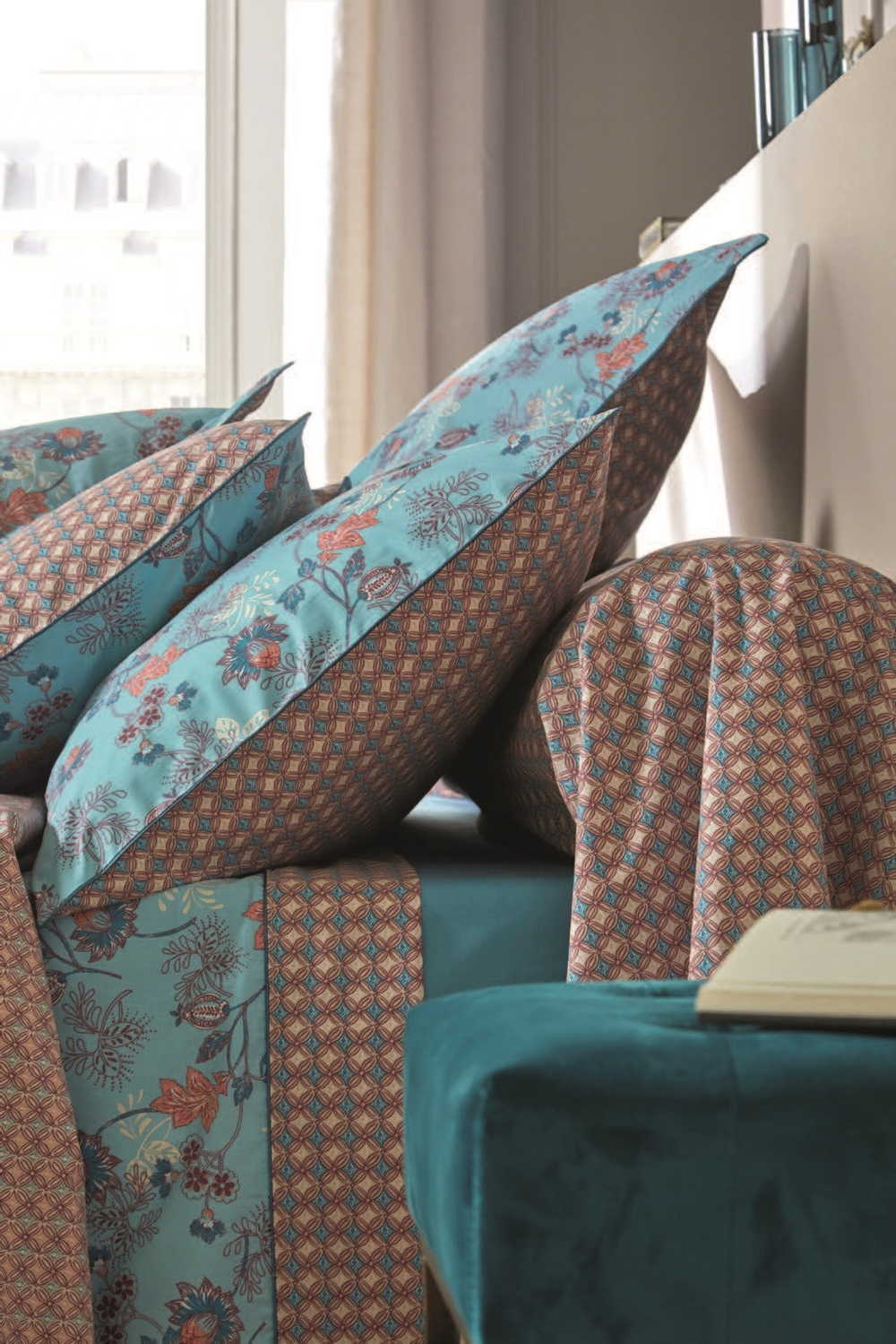 Постельное белье 2 спальное евро Blanc des Vosges Decorum Celadon фото