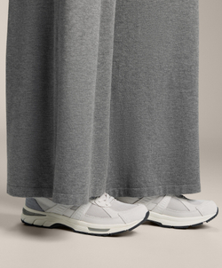 OYSHO Трикотажные брюки прямого кроя, серый меланж