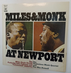 Винтажная виниловая пластинка The Miles Davis Sextet and The Thelonious Monk Quartet Miles and Monk At Newport (Japan 1973)