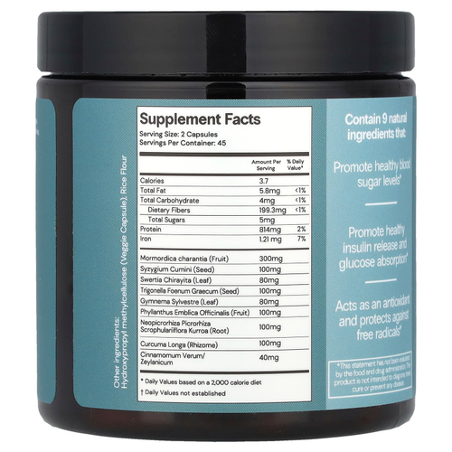 CuraLife, CuraLin улучшенная поддержка уровня глюкозы, 90 капсул