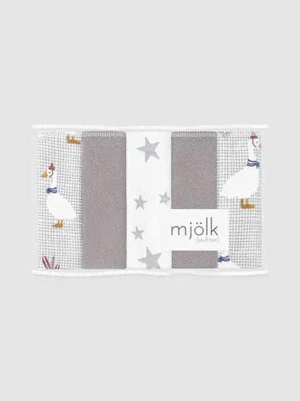 Нагрудник Mjolk текстиль 5 шт.