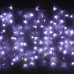 Гирлянда для улицы ЗАНАВЕС «Мерцание» ш2.0* в6.0 м 960 ламп LED, прозрач.пров,1 реж.,IP-54, Белый (возможность соединения)