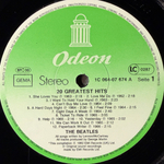 The Beatles ‎– 20 Greatest Hits (Германия 1982г.)