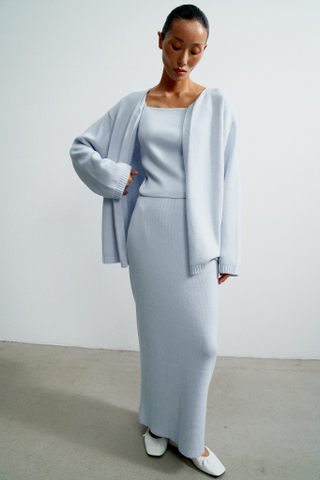 Кардиган VALERA, светло-голубой