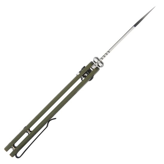 Нож CJRB J1945L-GN Large Pyrite Light клинок из стали AR-RPM9, рукоять G-10