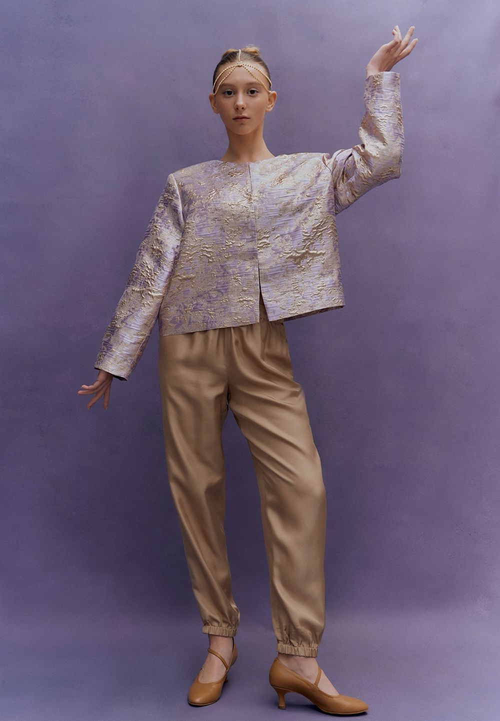 Oriental purple jacket