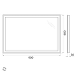 Зеркало BelBagno SPC-GRT-900-600-LED-TCH