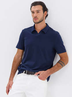 Футболка-поло трикотажная повседневная