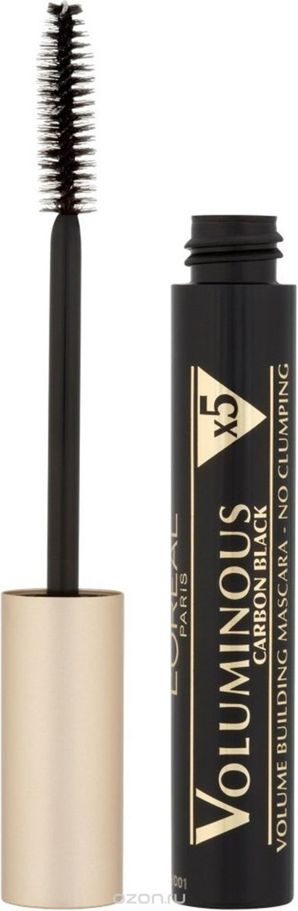 L'Oreal Paris Тушь для ресниц Volumissime, Черный уголь для объема ресниц, 8 мл