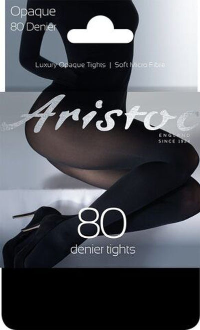 Непрозрачные матовые колготки из микрофибры (Размер: XL) (Цвет: черный)