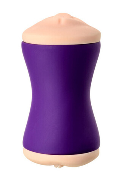 Двусторонний мастурбатор (вагина+ротик) YARA (Цвет: телесный с фиолетовым)