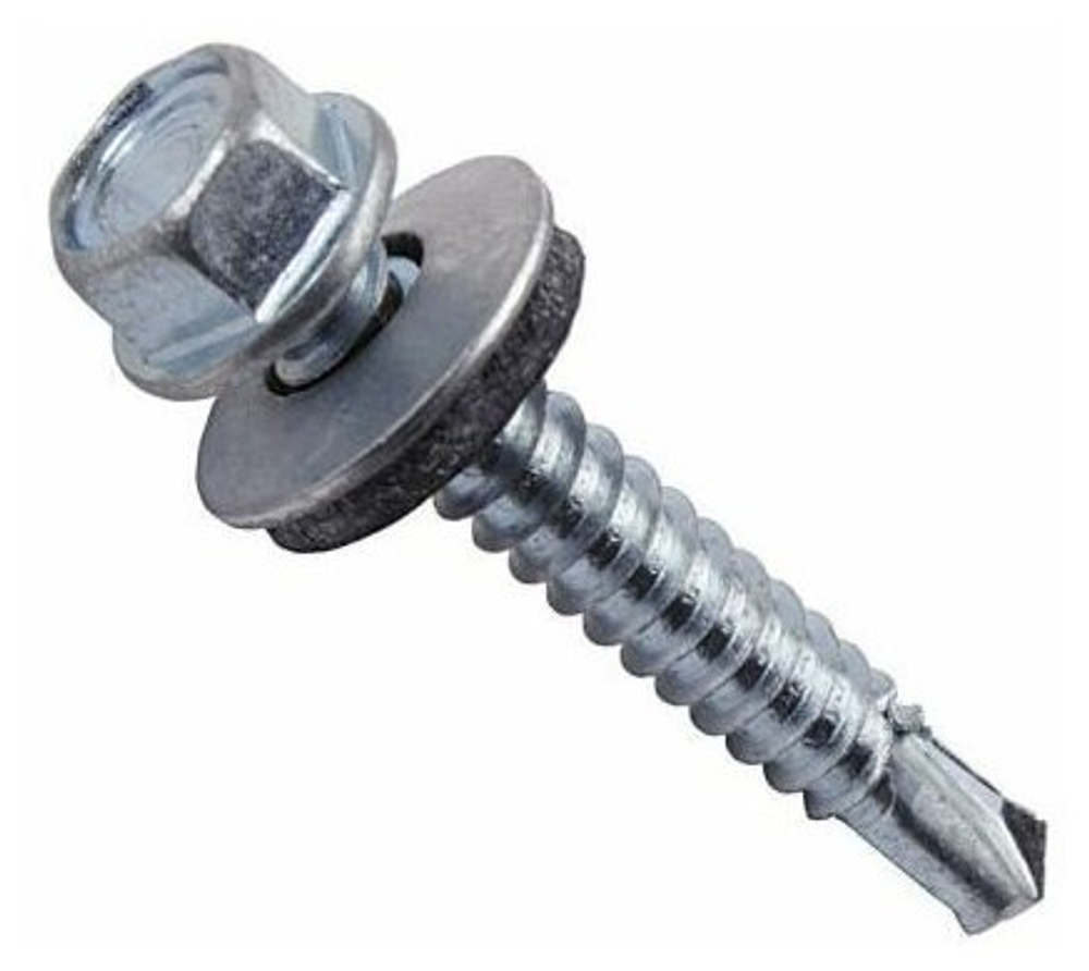 Саморез кровельный мет-мет, цинк 5,5*19 (60шт/уп)    ХХ