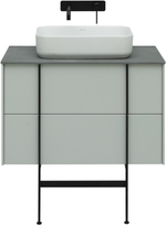 Тумба с раковиной Allen Brau Reality 1.32005.PWM 80 рapyrus white matt