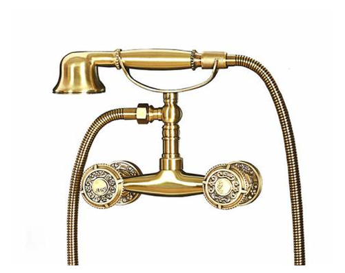 СМеситель  для душа с лейкой и шлангом Bronze de Luxe 10129