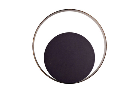 Бра настенное металлическое 25х28см Garda Decor черное с золотом