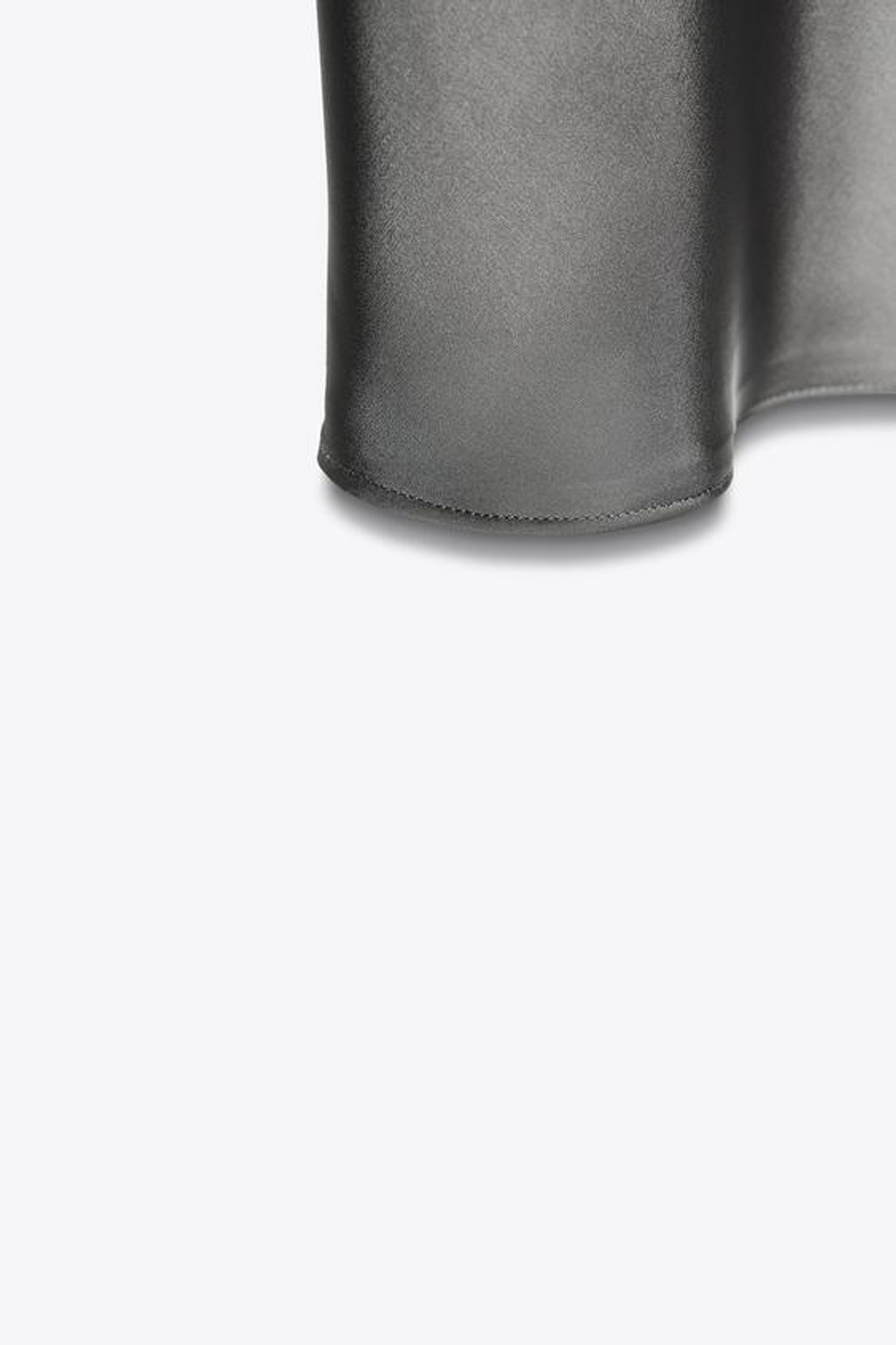 ZARA АТЛАСНАЯ ЮБКА МИДИ, ТЕМНО-СЕРЫЙ