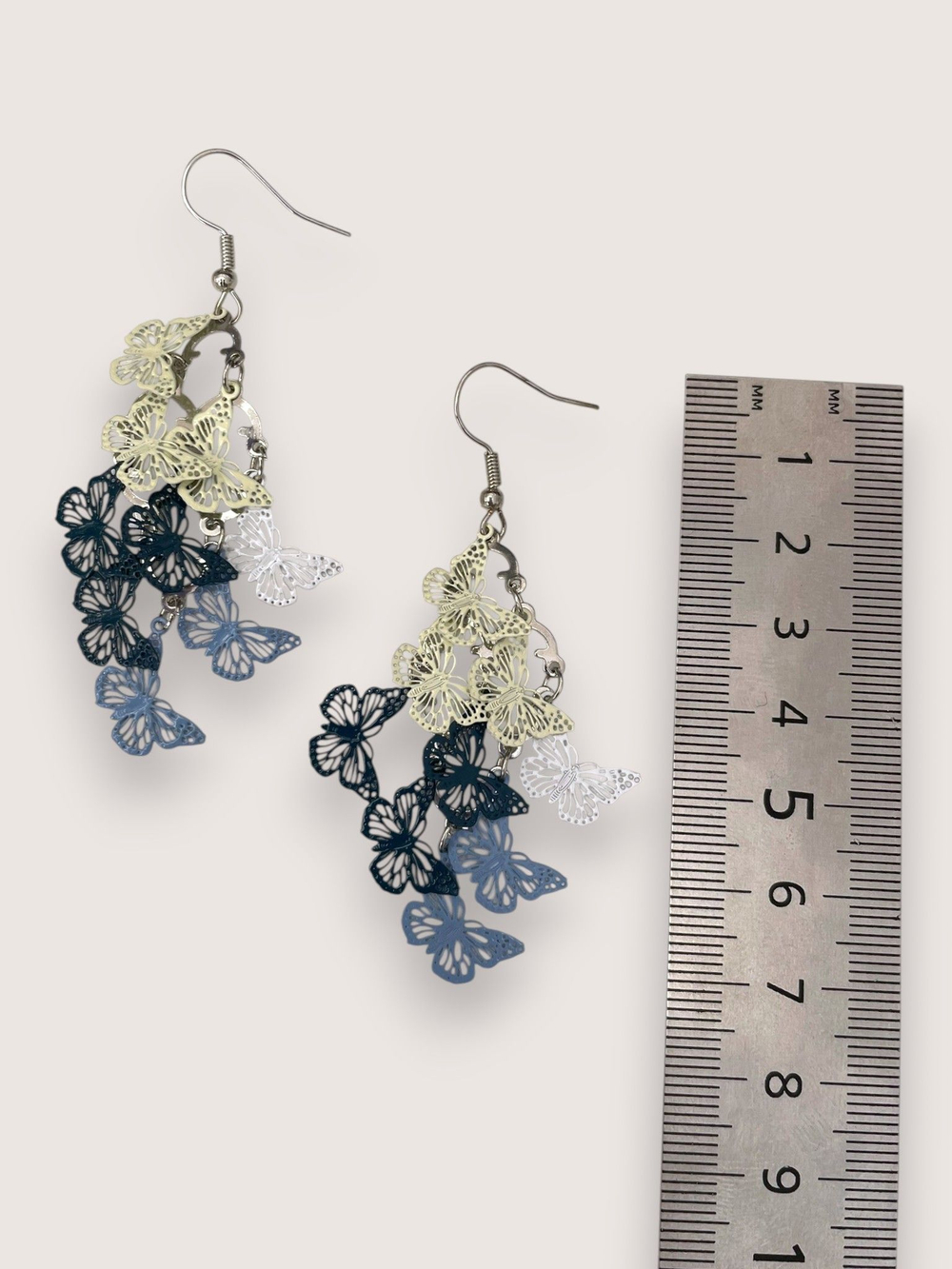 Серьги Полет бабочек