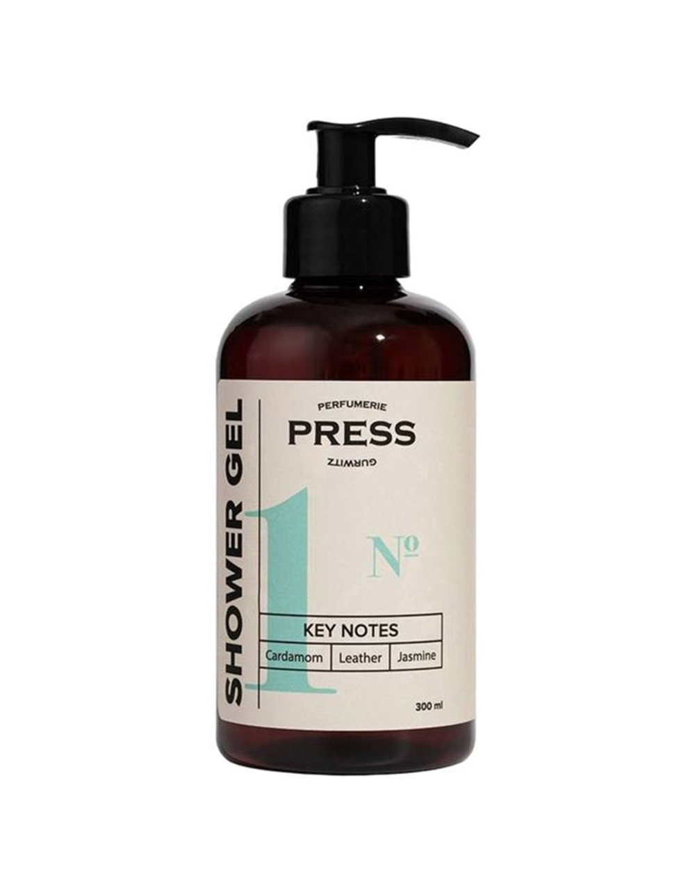 Гель для душа №1 Кардамон-Кожа-Жасмин 50млPress Gurwitz Perfumerie