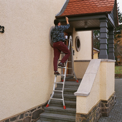 TELEMATIC Шарнирная телескопическая стремянка,4 х 5 перекладины (129963)