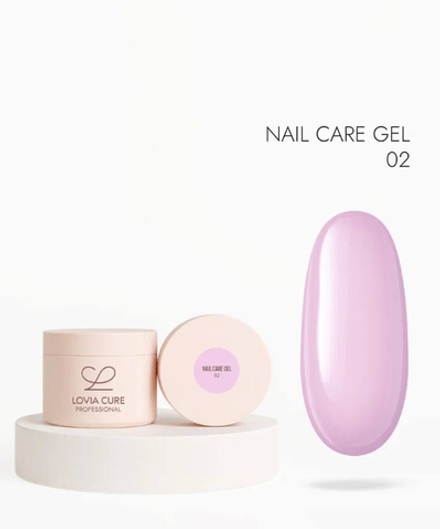 Lovia Cure Nail Care Gel 02 - Гель моделирующий пудрово-розовый, 15 мл
