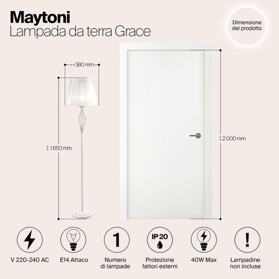 Торшер Maytoni Grace ARM247-11-G